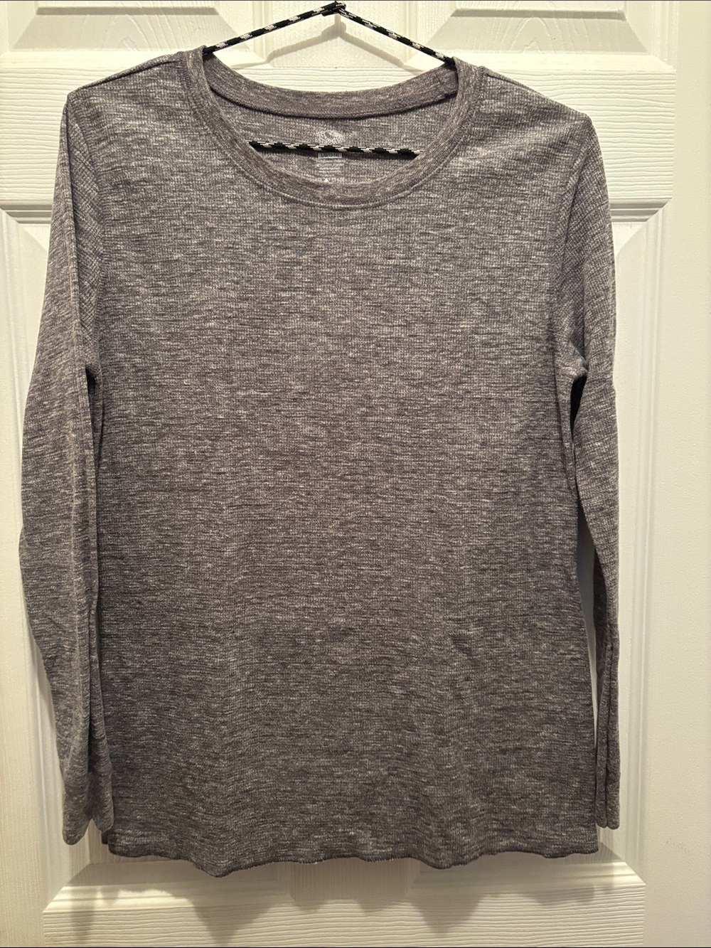 Fruit of the Loom Women's Heather Gray Crew Neck Sweater